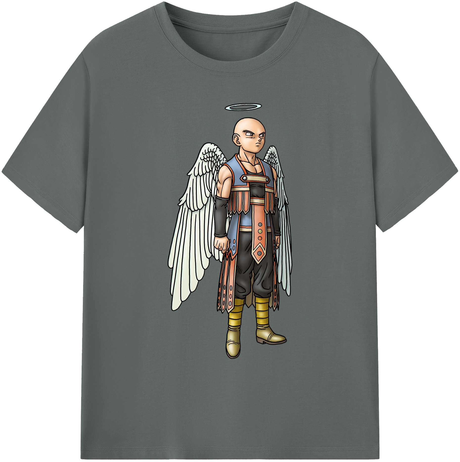 （画像用） ドラゴンクエスト Doragon Kuesuto Dragon Quest 綿100％ メンズ半袖Tシャツ｜肌触りやわらか＆通気性